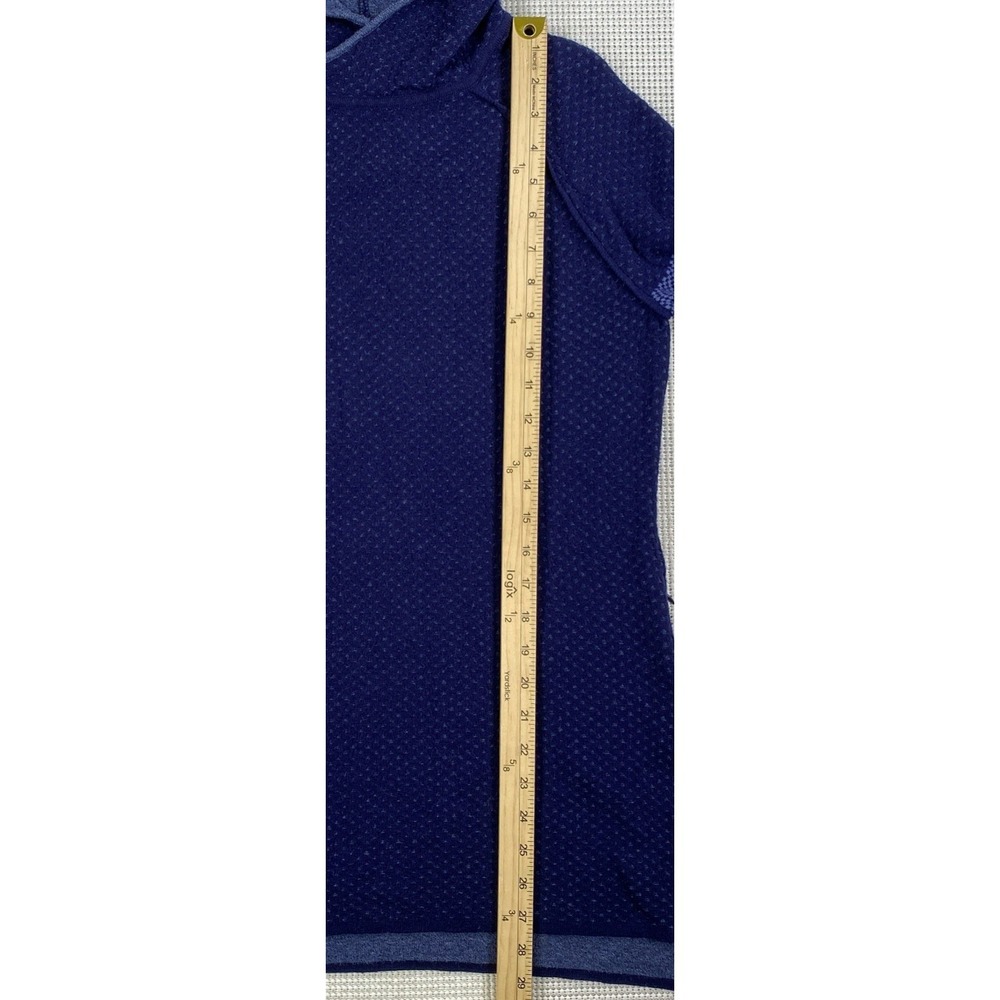 Krimson Klover Merino Blend Hoodie Pullover Women's Large Blue Thumb Holes - Picture 4 of 7